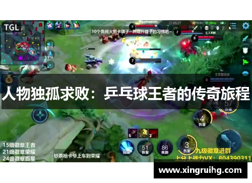 人物独孤求败：乒乓球王者的传奇旅程